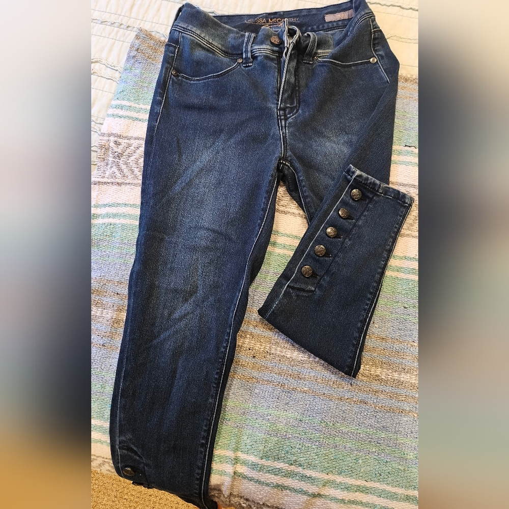 Slim silhouette denim stretch jeans size 4